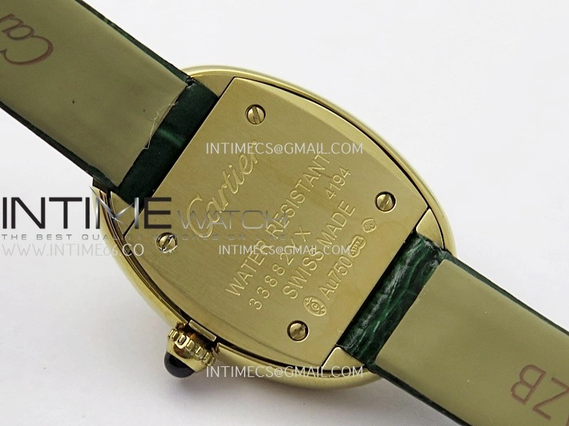 Baignoire Watch YG AF 1:1 Best Edition Green MOP Dial On Green Croco Strap RONDA Quartz