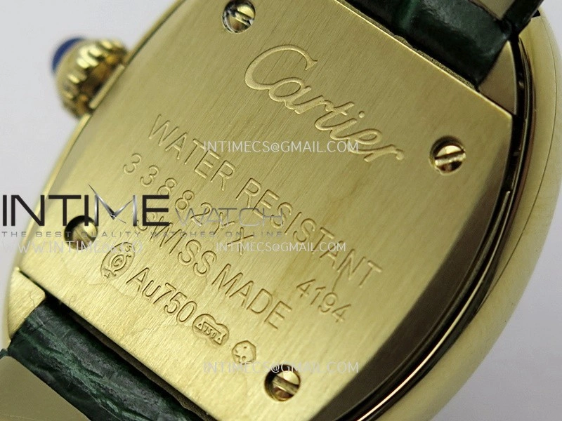 Baignoire Watch YG AF 1:1 Best Edition Green MOP Dial On Green Croco Strap RONDA Quartz