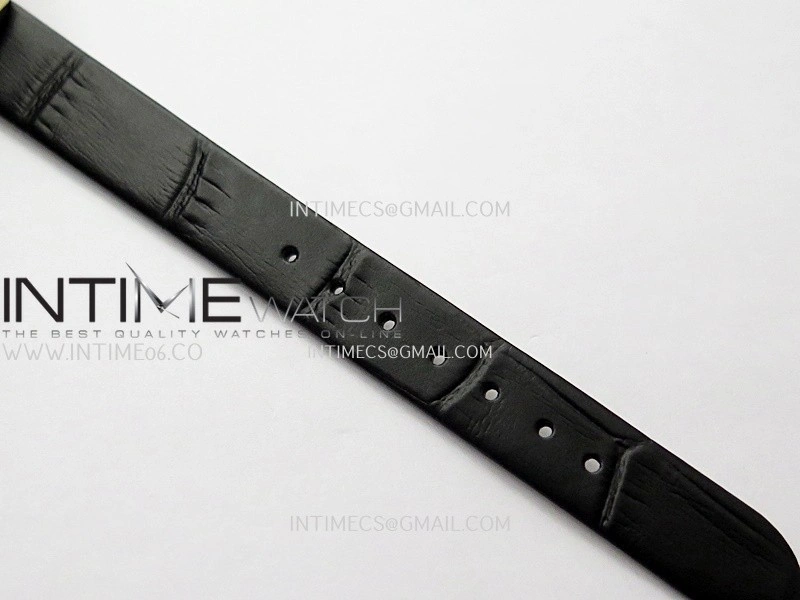 Baignoire Watch YG AF 1:1 Best Edition White MOP Dial On Black Croco Strap RONDA Quartz