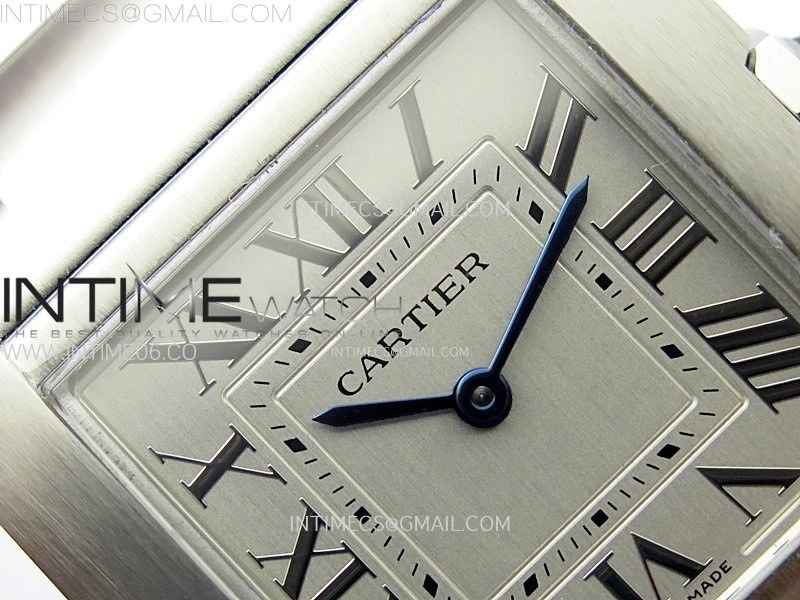 Tank Francaise Ladies 27mm SS 8848F 1:1 Best Edition Silver Dial on SS Bracelet Ronda Quartz