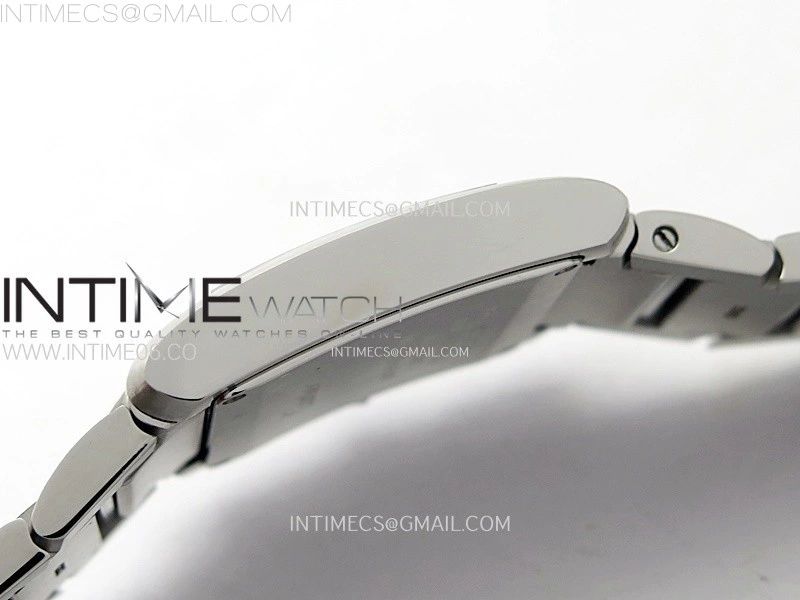 Tank Francaise Ladies 27mm SS 8848F 1:1 Best Edition Silver Dial on SS Bracelet Ronda Quartz