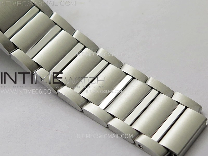Tank Francaise Ladies 27mm SS 8848F 1:1 Best Edition Silver Dial on SS Bracelet Ronda Quartz