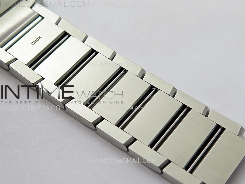 Tank Francaise Ladies 27mm SS 8848F 1:1 Best Edition Silver Dial on SS Bracelet Ronda Quartz