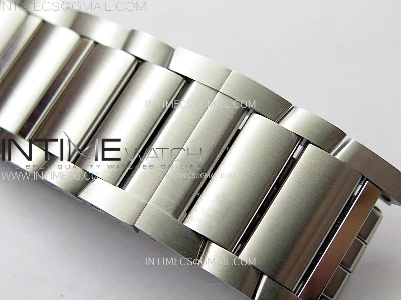 Tank Francaise Ladies 27mm SS 8848F 1:1 Best Edition Silver Dial on SS Bracelet Ronda Quartz