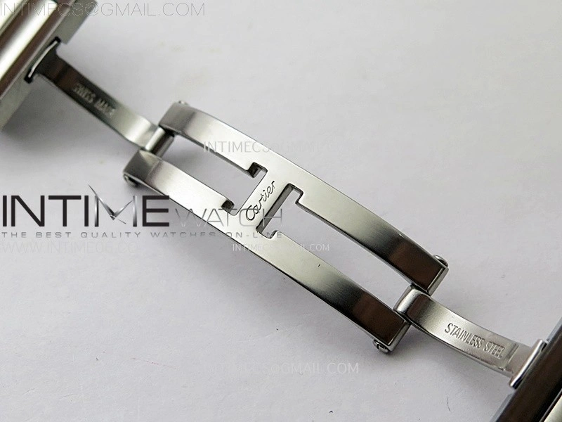 Tank Francaise Ladies 27mm SS 8848F 1:1 Best Edition Silver Dial on SS Bracelet Ronda Quartz
