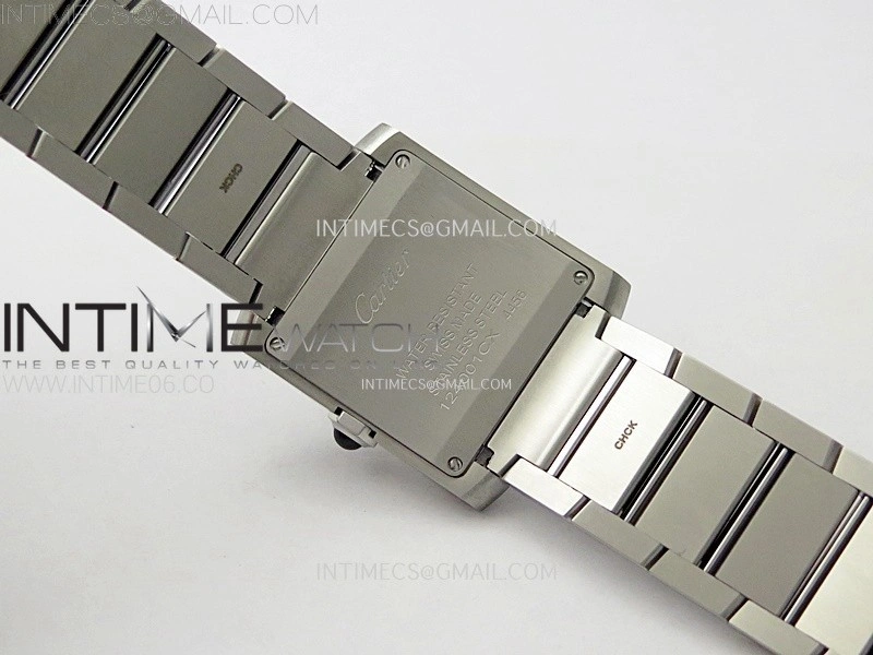 Tank Francaise Ladies 27mm SS 8848F 1:1 Best Edition Silver Dial on SS Bracelet Ronda Quartz