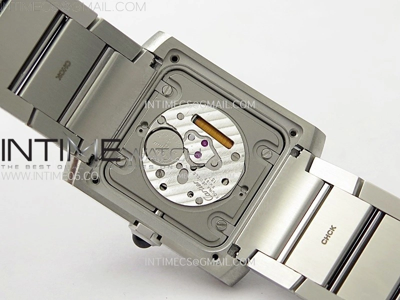 Tank Francaise Ladies 27mm SS 8848F 1:1 Best Edition Silver Dial on SS Bracelet Ronda Quartz
