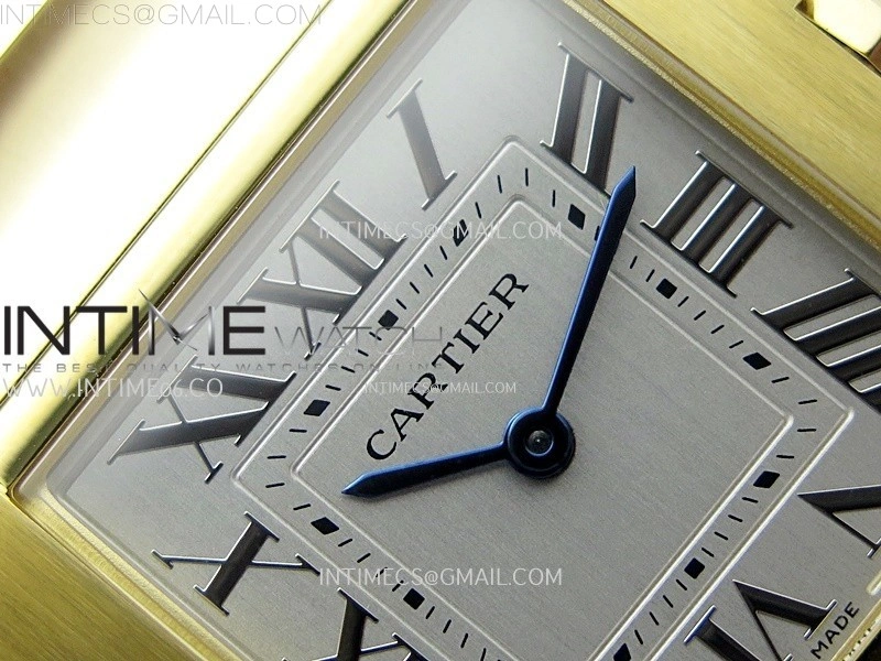 Tank Francaise Ladies 27mm YG 8848F 1:1 Best Edition Silver Dial on YG Bracelet Ronda Quartz