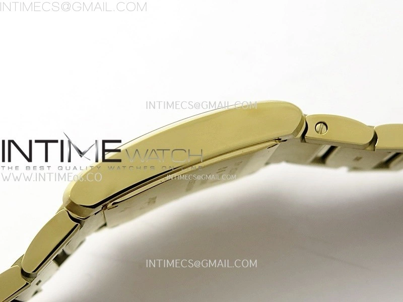 Tank Francaise Ladies 27mm YG 8848F 1:1 Best Edition Silver Dial on YG Bracelet Ronda Quartz
