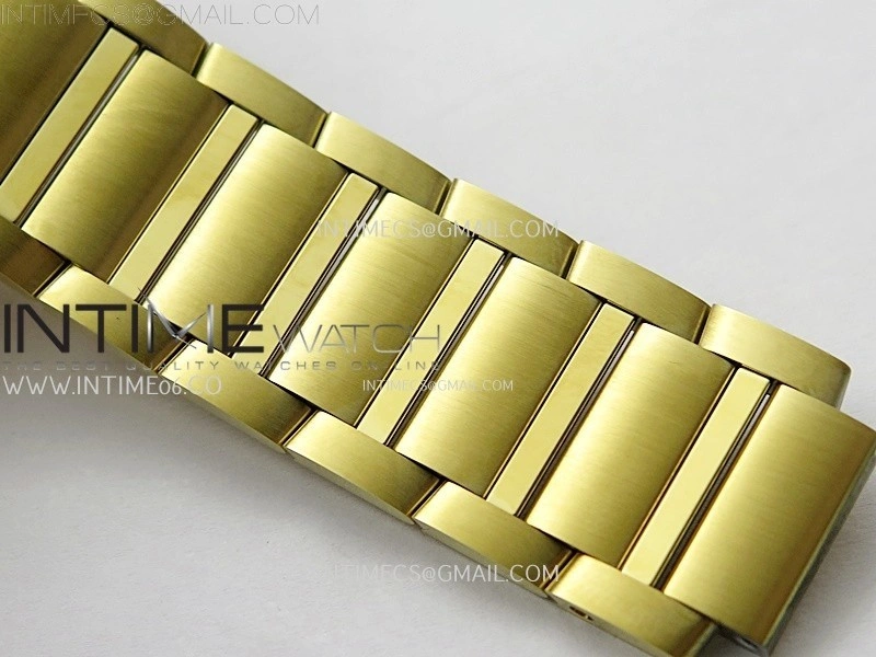 Tank Francaise Ladies 27mm YG 8848F 1:1 Best Edition Silver Dial on YG Bracelet Ronda Quartz