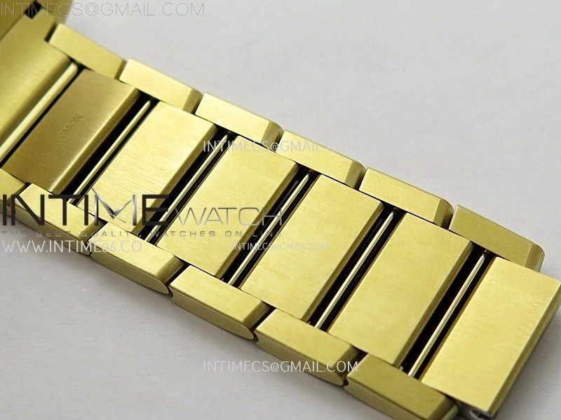 Tank Francaise Ladies 27mm YG 8848F 1:1 Best Edition Silver Dial on YG Bracelet Ronda Quartz