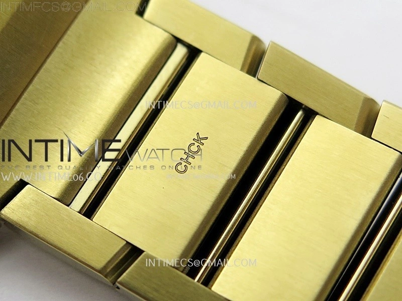 Tank Francaise Ladies 27mm YG 8848F 1:1 Best Edition Silver Dial on YG Bracelet Ronda Quartz
