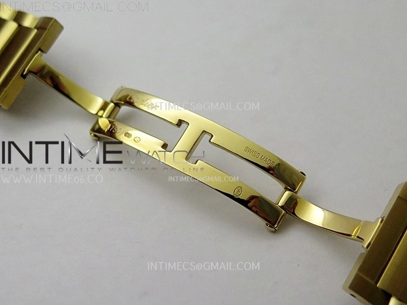 Tank Francaise Ladies 27mm YG 8848F 1:1 Best Edition Silver Dial on YG Bracelet Ronda Quartz