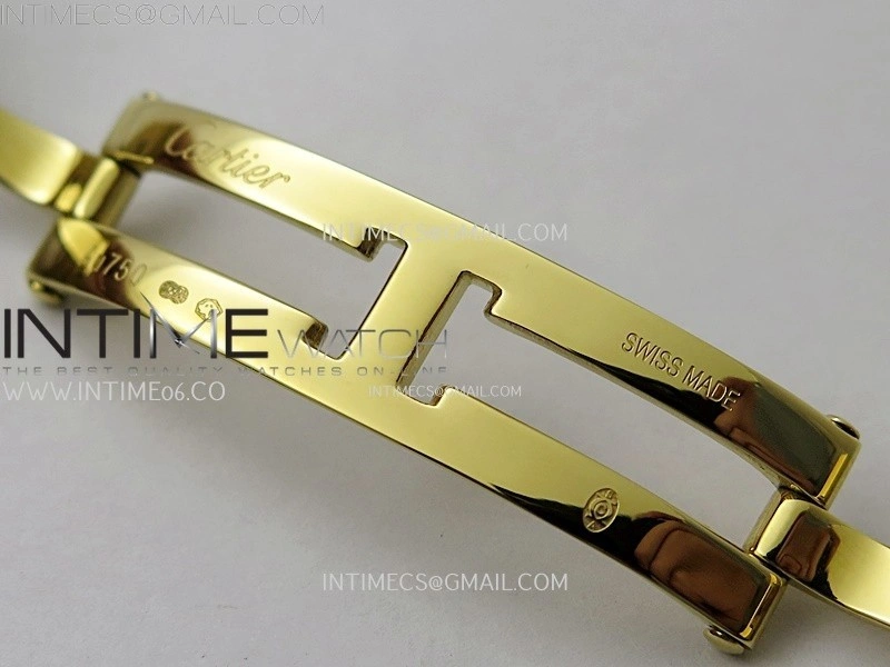 Tank Francaise Ladies 27mm YG 8848F 1:1 Best Edition Silver Dial on YG Bracelet Ronda Quartz
