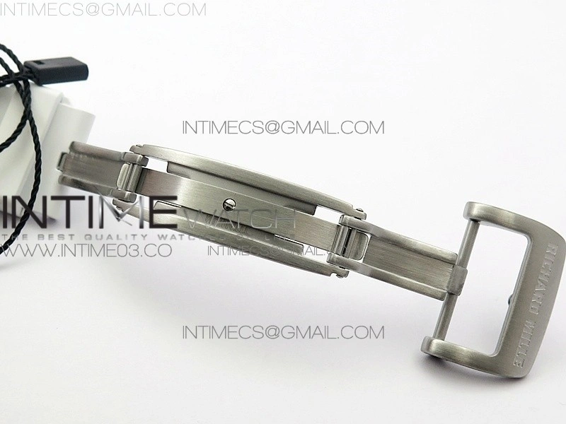 RM051 Real White Ceramic Case KVF Best Edition Skeleton Dial on White Rubber Strap MIYOTA8215