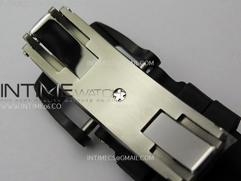 RM055 Black Ceramic White Inner RMF Best Edition Skeleton Dial On Black Rubber Strap RMUL2 Super Clone