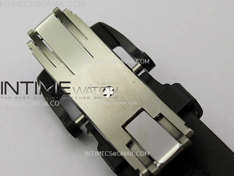 RM055 Real NTPT White Inner RMF Best Edition Skeleton Dial on Black Rubber Strap RMUL2 Super Clone