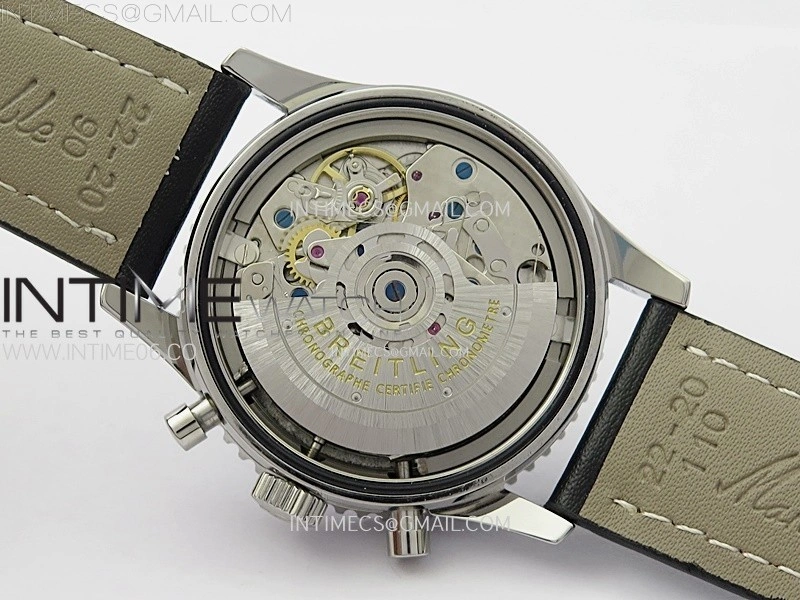 Navitimer 41mm SS B50 Best Edition SS Black Dial Stick Markers on SS Bracelet A7750