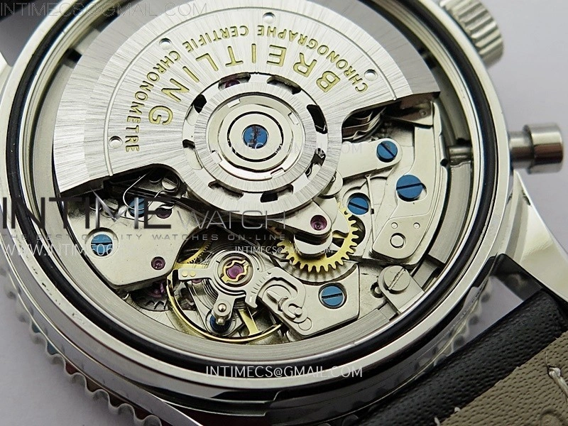 Navitimer 41mm SS B50 Best Edition SS Black Dial Stick Markers on SS Bracelet A7750