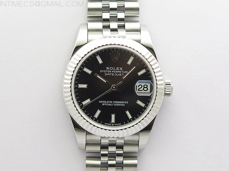 Datejust 31mm 278271 SS BP Best Edition Black Stick Markers Dial on Jubilee Bracelet