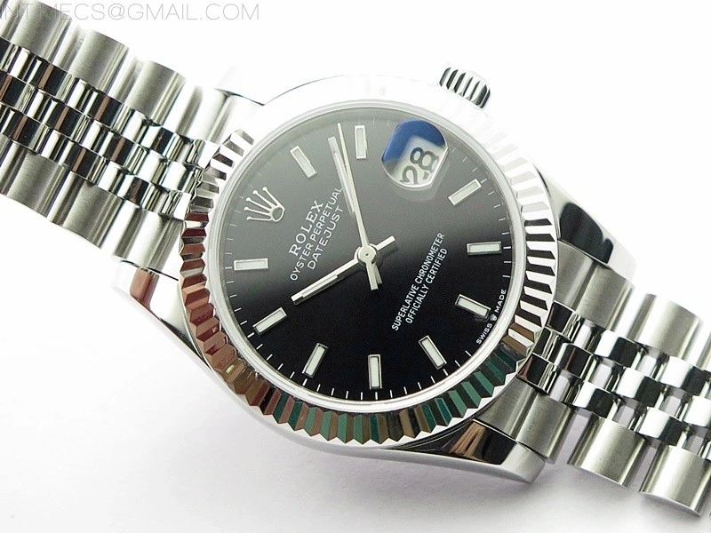Datejust 31mm 278271 SS BP Best Edition Black Stick Markers Dial on Jubilee Bracelet