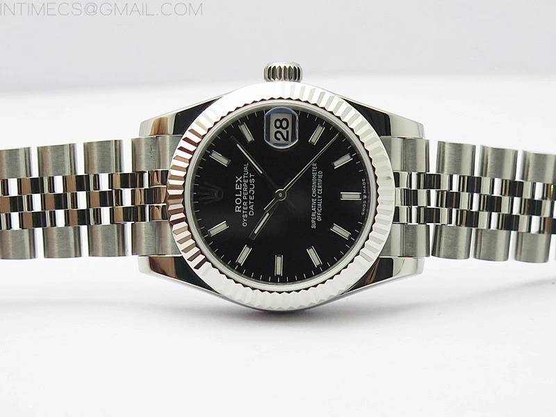 Datejust 31mm 278271 SS BP Best Edition Black Stick Markers Dial on Jubilee Bracelet