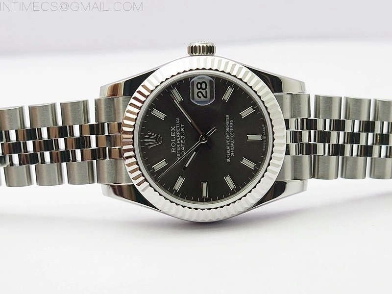 Datejust 31mm 278271 SS BP Best Edition Gray Sticks Markers Dial on Jubilee Bracelet