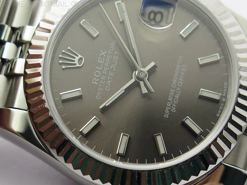 Datejust 31mm 278271 SS BP Best Edition Gray Sticks Markers Dial on Jubilee Bracelet