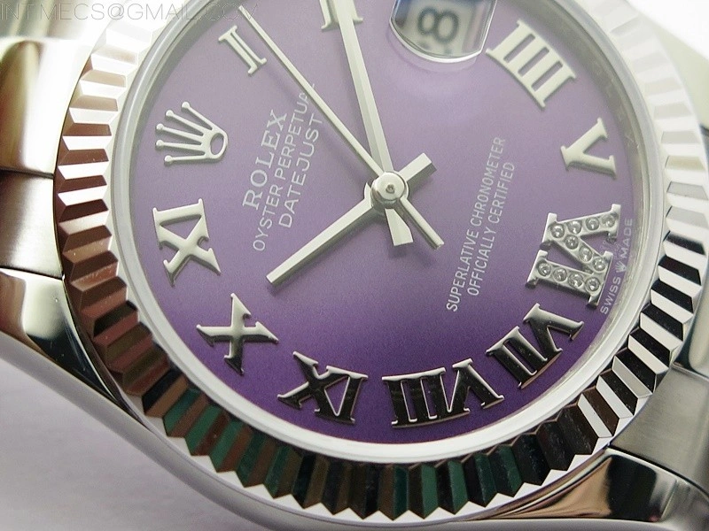 Datejust 31mm 278273 SS BP Best Edition Purple Roman Markers Dial on Oyster Bracelet