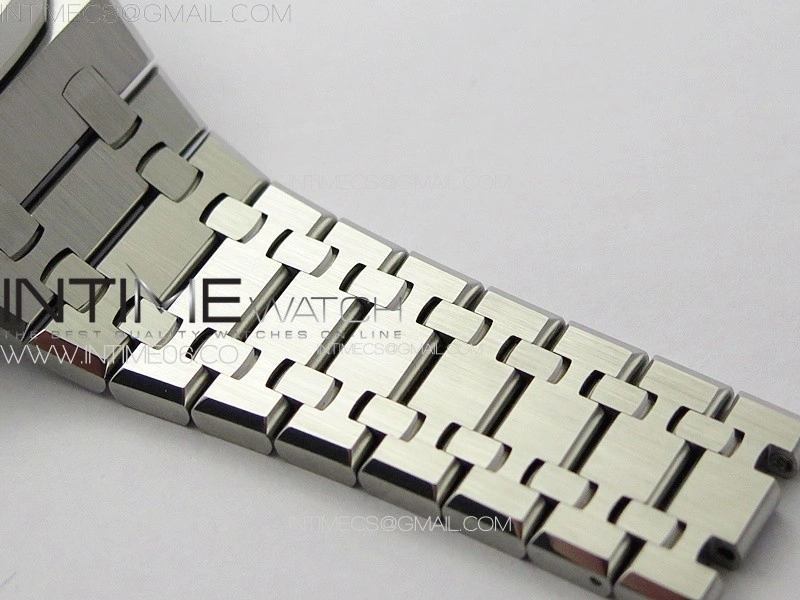 Royal Oak 41mm 15510 50th SS ZF 1:1 Best Edition Black Textured Dial on SS Bracelet A4302