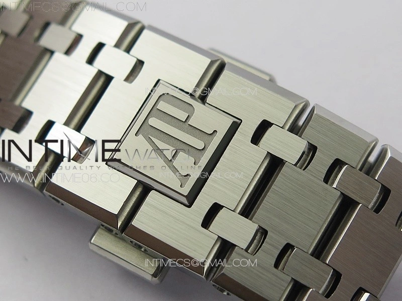 Royal Oak 41mm 15510 50th SS ZF 1:1 Best Edition Black Textured Dial on SS Bracelet A4302