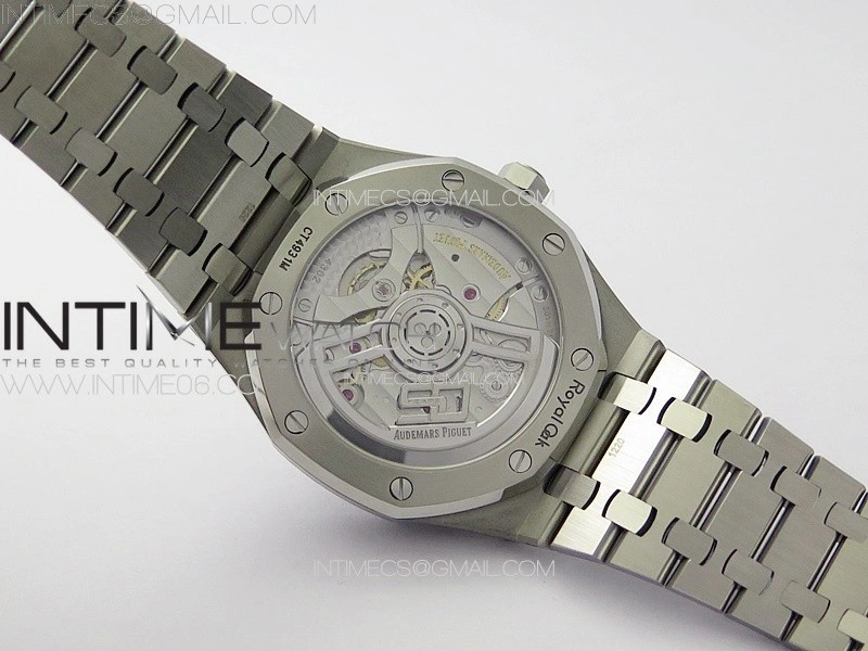 Royal Oak 41mm 15510 50th SS ZF 1:1 Best Edition Black Textured Dial on SS Bracelet A4302