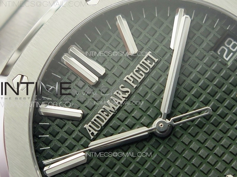 Royal Oak 41mm 15510 50th SS ZF 1:1 Best Edition Green Textured Dial on SS Bracelet A4302