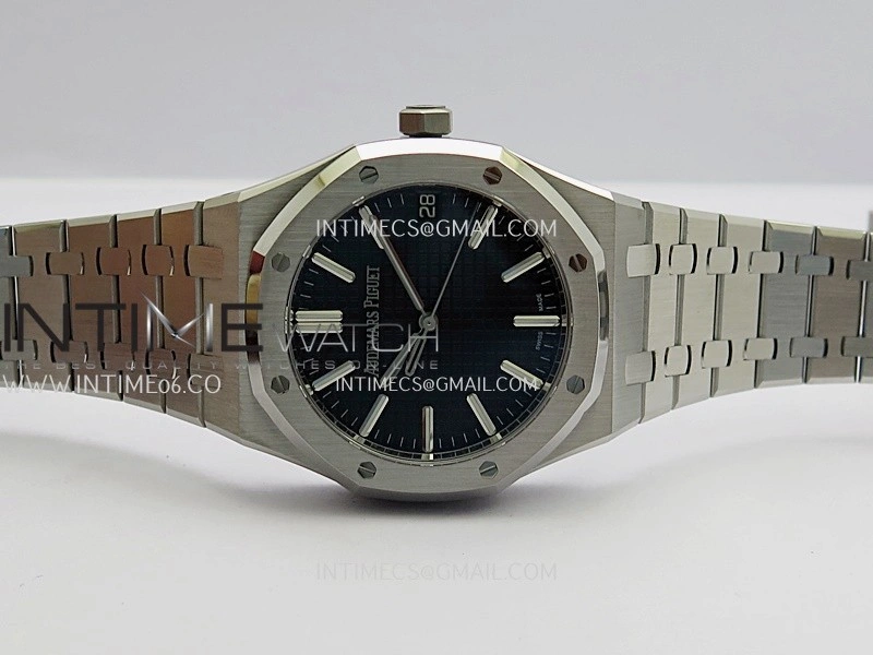 Royal Oak 41mm 15510 SS DDF 1:1 Best Edition Black Dial On SS Bracelet DD4302 Super Clone