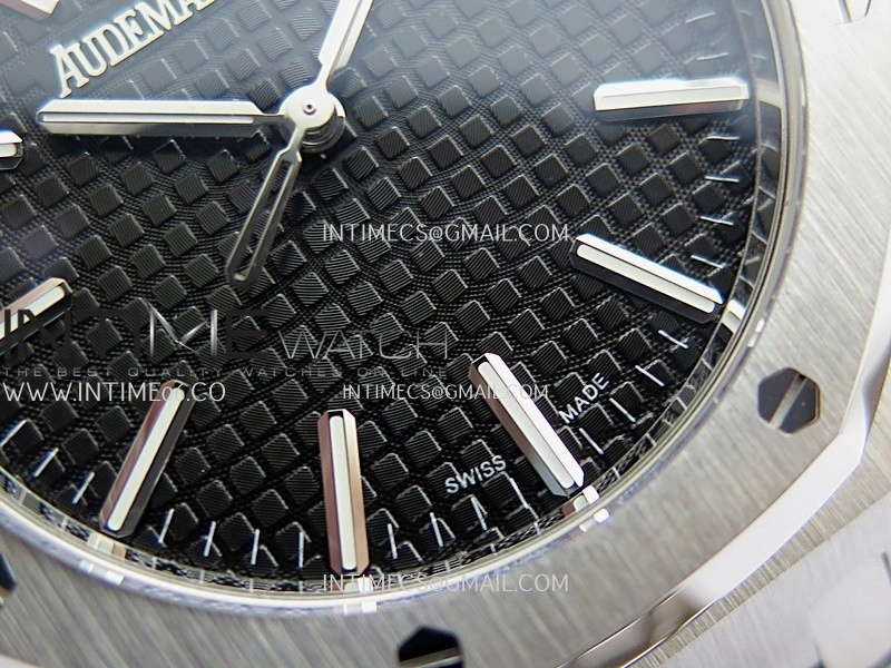Royal Oak 41mm 15510 SS DDF 1:1 Best Edition Black Dial On SS Bracelet DD4302 Super Clone