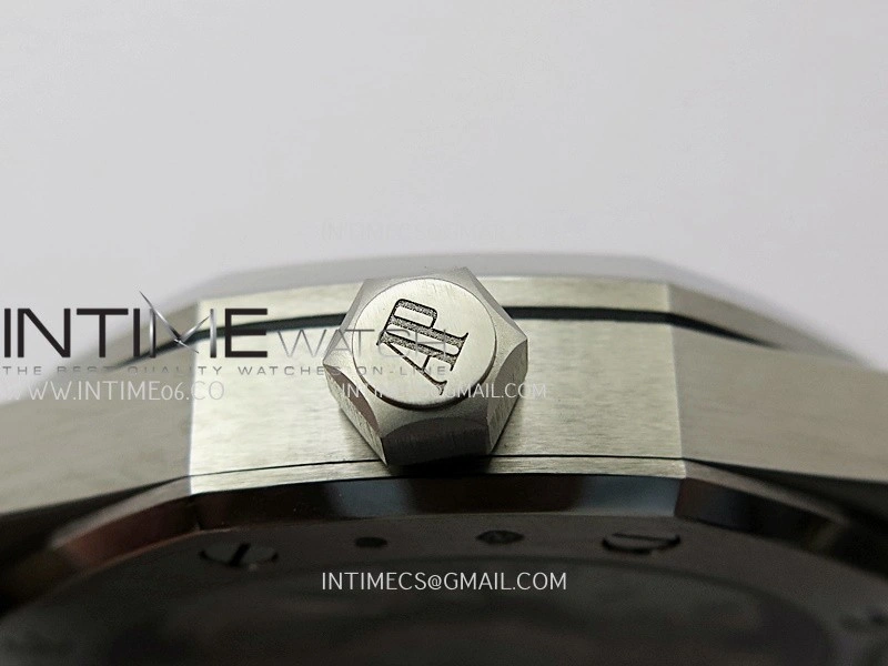 Royal Oak 41mm 15510 SS ZF 1:1 Best Edition Blue Ombre Textured Dial On SS Bracelet A4302
