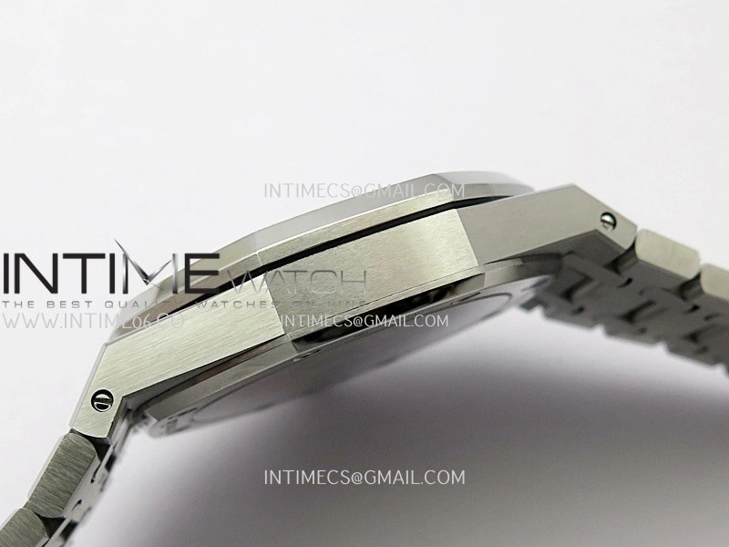 Royal Oak 41mm 15510 SS ZF 1:1 Best Edition Blue Ombre Textured Dial On SS Bracelet A4302