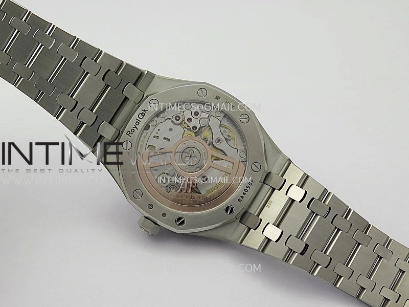 Royal Oak 41mm 15510 SS ZF 1:1 Best Edition Blue Ombre Textured Dial On SS Bracelet A4302