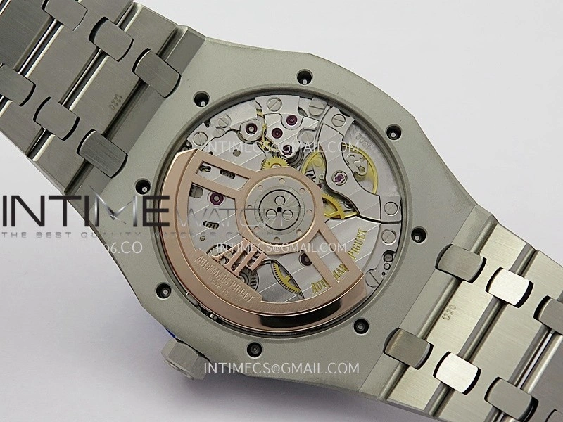 Royal Oak 41mm 15510 SS ZF 1:1 Best Edition Blue Ombre Textured Dial On SS Bracelet A4302