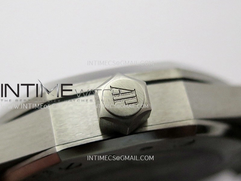 Royal Oak 41mm 15510 SS ZF 1:1 Best Edition Light Blue Textured Dial On SS Bracelet A4302