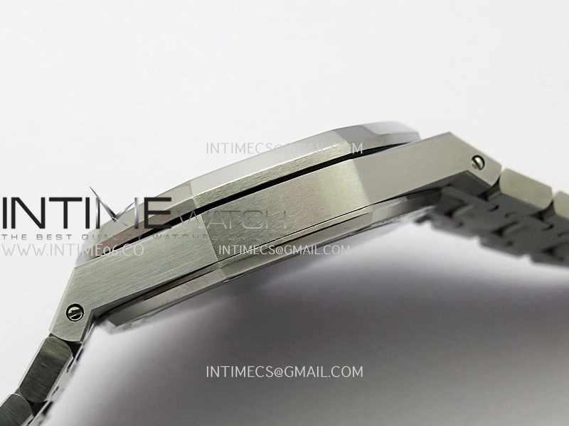 Royal Oak 41mm 15510 SS ZF 1:1 Best Edition Light Blue Textured Dial On SS Bracelet A4302
