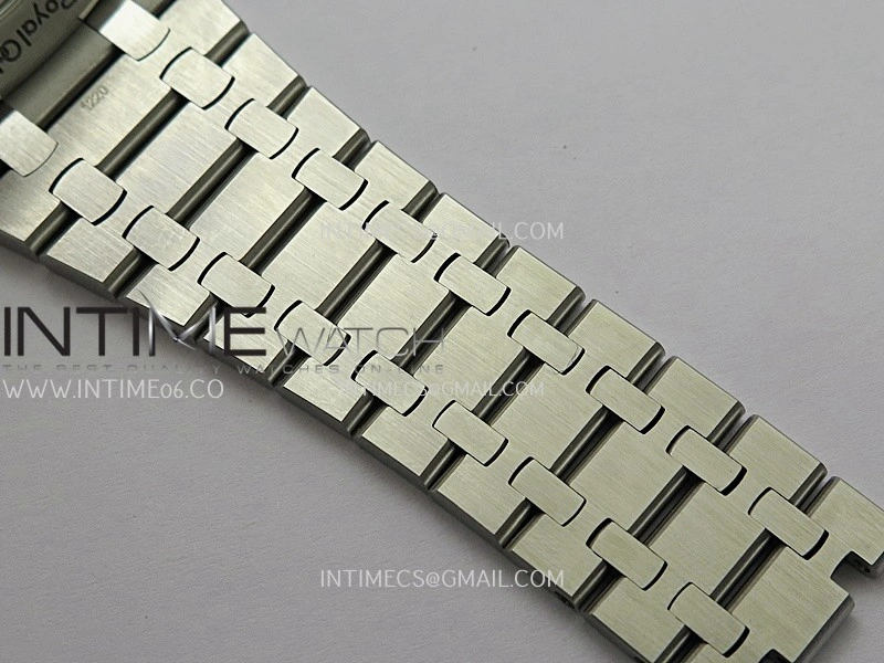 Royal Oak 41mm 15510 SS ZF 1:1 Best Edition Light Blue Textured Dial On SS Bracelet A4302