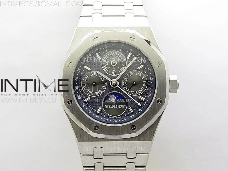 Royal Oak 41mm Complicated 26574 SS BBS Best Edition Dark Blue Dial on SS Bracelet A5134