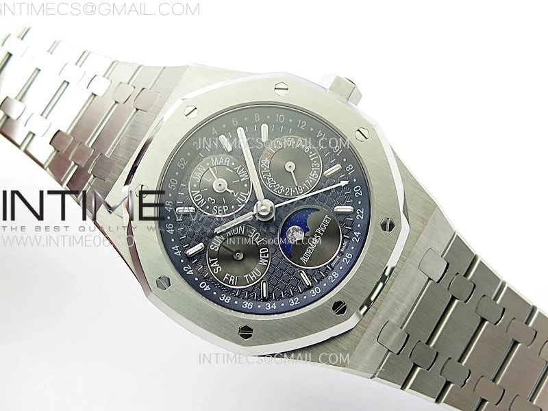 Royal Oak 41mm Complicated 26574 SS BBS Best Edition Dark Blue Dial on SS Bracelet A5134