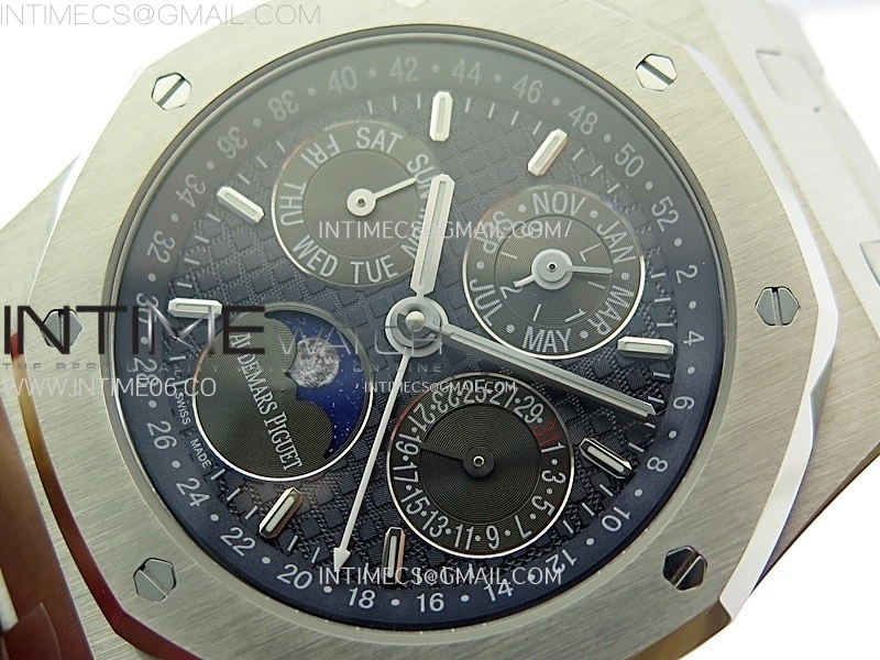 Royal Oak 41mm Complicated 26574 SS BBS Best Edition Dark Blue Dial on SS Bracelet A5134