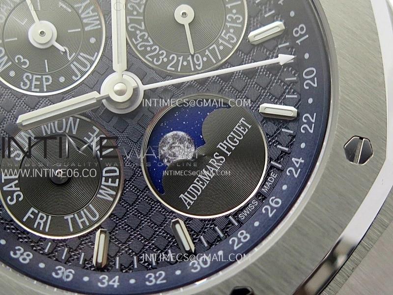 Royal Oak 41mm Complicated 26574 SS BBS Best Edition Dark Blue Dial on SS Bracelet A5134