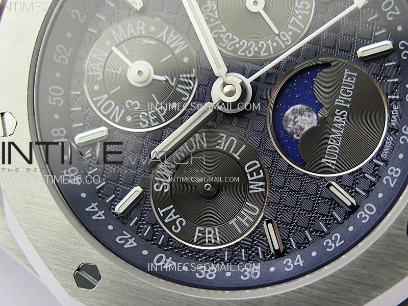 Royal Oak 41mm Complicated 26574 SS BBS Best Edition Dark Blue Dial on SS Bracelet A5134