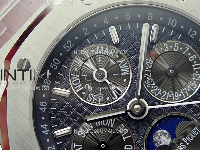 Royal Oak 41mm Complicated 26574 SS BBS Best Edition Dark Blue Dial on SS Bracelet A5134