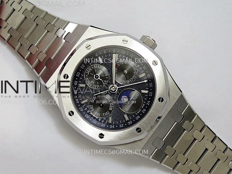 Royal Oak 41mm Complicated 26574 SS BBS Best Edition Dark Blue Dial on SS Bracelet A5134