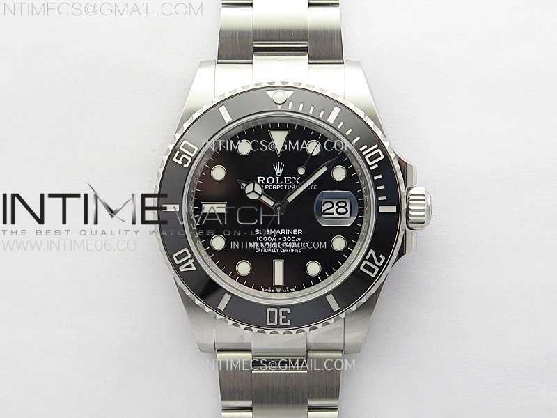 Submariner 126610 LN Black Ceramic Bezel 904L Steel C+F 1:1 Best Edition Black Dial On 904L Bracelet VR3235